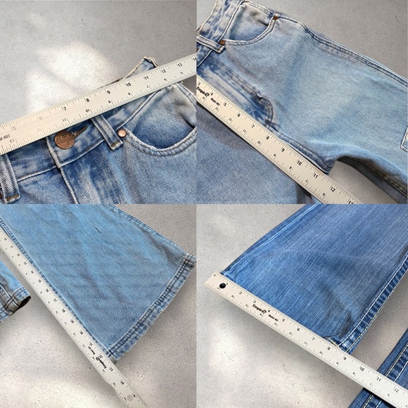 Wrangler x Billabong High Rise Flare Jeans w/ Patch Details - Picture 7 of 7